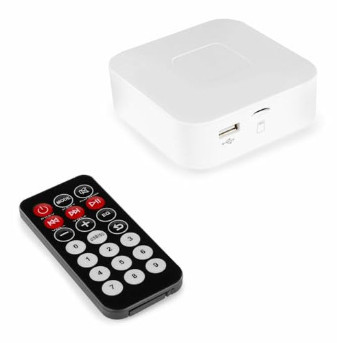 Power Dynamics BT20 Bluetooth Stereo Amplifier - Compact 120W Class-D HiFi Audio Receiver System with USB, SD, Remote Control & Wall Mount for Home, Office & Commercial Sound Setups