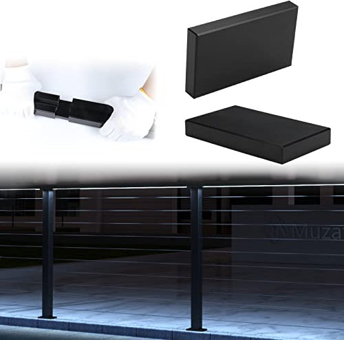 Muzata HL11 LED Handrail Accessories - 2Pack Extension Connector 100mm High Strength POM Handrail Fittings, HA20