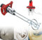 RCBDBSM Malaxeur Électrique, Plâtre de Ciment en Béton électrique à Main Drill Mélangeur Bâtonnait 1600W électrique Mortier Mixer, Agitateur Outil Réglable 6 Vitesses Portable, Rouge