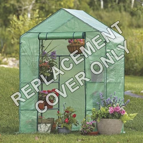 Replacement Spare PE Cover for Compact Walk In Greenhouse - Size: W143xD73xH195cm (Pack 1)