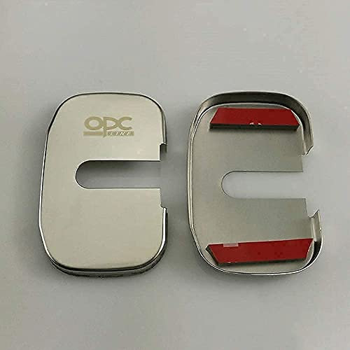 4 Stück Edelstahl Auto Türschloss Abdeckung für Opel Opc Insignia Mokka Zafira Astra G J H Gtc Corsa Vectra, Edelstahl Auto Türschlossabdeckung, Door Lock Cover Zubehör Türverriegelung Abdeckung