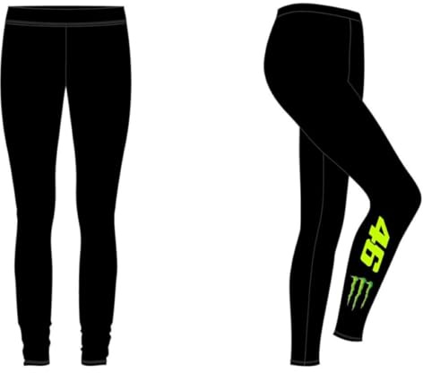 Valentino Rossi Unisex Vr46 Monster Dual Line Hosen, Schwarz, S