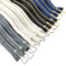 Lampo Metallo 12 pezzi, 4 taglie 15/20/30/40 cm Cerniera Colorata Mista Cursore Metallo Geometrico Chiusura Lampo Cucire Artigianali Fai-da-te Borsetta Borsa tote Borsa Cuscino (4 taglie)