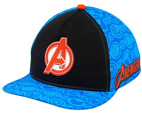 Marvel Avengers, Captain America, Hulk, Ironman Flat Brim Baseball Cap Hat, Boys Ages 5-15