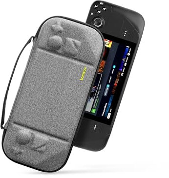 tomtoc Slim Tasche Kompatibel mit Steam Deck / Steam Deck OLED, Rundumschutz Case Hülle für Reise, Ultradünn Tragetasche Hartschale Schutzhülle für Steam Deck Konsole, Stoßfest, Grau
