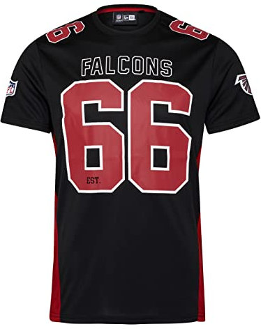 New Era Atlanta Falcons NFL Established Number Mesh Tee Black T-Shirt - L