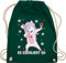 Shirtracer Turnbeutel Rucksack - & Alkohol Damen - Es eskaliert eh Festival Saufi Party Malle lustig I Party Einhorn Dabbing - Unisize - Dunkelgrün - einhornrucksack saufrucksack sauf wein beutel