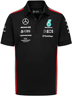 Mercedes AMG Petronas Formula One Team - 2023 Team Polo - Black - Men - Size: M