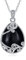 YAFEINI 925 Sterling Silber Schwarzer Onyx Kette Halskette Filigraner Träne Anhänger Schwarzer Onyx Schmuck für Damen Mädchen (O-Schwarzer Onyx Filigrane Kette)