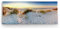 Paul Sinus Wandbild 120x50cm Ostsee Strand Sand Meer Sonnenuntergang Horizont