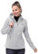 33,000ft Damen Softshelljacke Wasserdichte Winddichte Funktionsjacke Atmungsaktive Übergangsjacke Leichte Fahhradjacke mit Kapuze Windbreaker zum Laufen, Radfahren, Wandern，Eisgrau 44
