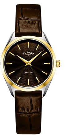 Rotary Herren Analog Quarz Uhr mit Leder Armband LS08011/49
