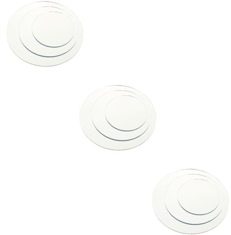 Abaodam 9stücke Acryl-spiegelplatte Runde Reflektionsboards Für Fotografie Dekorative Requisiten Für Schmuck Uhren Elektronik Hochwertiger Fotohintergrund Vielseitig Einsetzbar