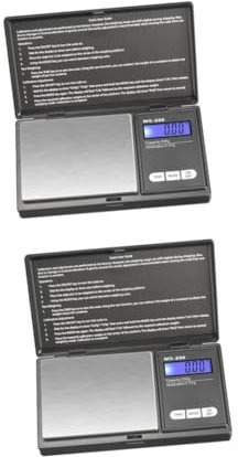 2 Stücke 0 1g Schmuck Waage Gramm Digitale Tasche Waage 500g Kapazität Und Hintergrundbeleuchtete Lcd Display