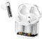 AMPLE Wireless Earbuds For Xiaomi Redmi Note 13 Pro/Xiaomi Redmi Note 13, IPX4 Clear Casing True Wireless 5.3 Stereo Music Lightweight Sport In Ear Earphones Headphones (WHITE)