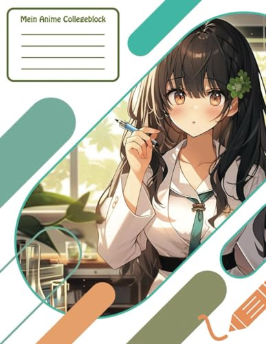Mein Anime Collegeblock: Anime | Manga | Notizbuch | Schulheft | Notizblock | Skizzenblock | DIN A4 | 110 Seiten | Softcover | (Motiv 4)