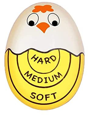 Cartoon Egg Timer Color Changing Indicators Soft & Hard Boil Eggs Thermometer Kitchen Gadget Tells When Eggs are Readys Soft Hard Boiled Egg Timer