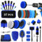 UCAMP Bürstenaufsatz Bohrmaschine Set,Bürstenaufsatz Akkuschrauber [37er Set] - Felgenbürste Scrubber Reinigung Kit,Power Scrubber Felgenbürste Set für Felgen Fliesen Küche Böden Badewanne, Blau