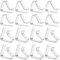 LOBVABA 16 Pcs Pince Nappe Exterieur, Pince à Nappe de Table Exterieur, Pince pour Nappe de Jardin, Attache Nappe Exterieur pour Jardin Pique-Nique Mariage Fête, Transparente