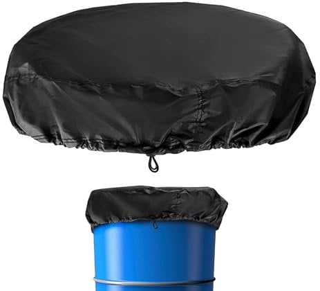 Cubierta de tapa de barril de lluvia | Cubierta superior de cubo sellada | Cubierta impermeable para barril | Cubierta impermeable a prueba de polvo para barriles de recogida de agua | Cubierta de