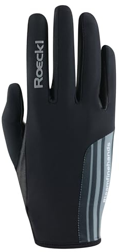 Roeckl Sports Reithandschuh MESSARA, 3 Farben, Größe 6-11 | Extra dünne Soft-PU Innenhand | direktes Zügelgefühl | elastische Oberhand | Klettverschluss