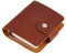 CRASPIRE Leather Journal Notebook Small Refillable A9 Travel Vintage Daily Memo Planner Paper 3.5 x 3.7in 120 Pages Lock Closure Portable Notepad for Man Women Gifts Traveler Writing Drawing Brown