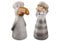 GILDE Zaunfigur 'Küste' Möwe und Matrose, Keramik, Braun, 21 x 9,5cm, 2er Set, Gartenfigur