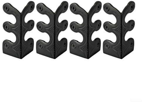 Skiffers - Set di 4 protezioni angolari per battiscopa in ottone massiccio, protezione efficace contro l'usura e gli strappi dei mobili