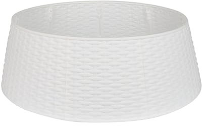 Copertura per albero di Natale in rattan bianco (M)