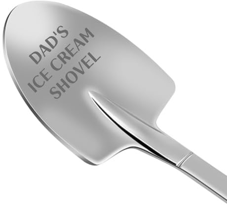 DOITGO Christmas Funny Gifts for Dad,Ice Cream Spoon Shovel,Dad Christmas Gifts for Men Grandpa,Unique Presents for Him Men on Anniversary Fathers Day