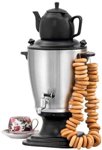 MBH - Samovar professionale 3,2 l per alberghi e bar. Bollitore industriale con teiera