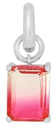 Amor Charm 925 Sterling Silber Damen Charms, mit Glas, 17 cm, Pink, Kommt in Schmuck Geschenk Box, 2039967