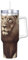 ZSUUGJ Tiger and Lione 40oz Insulated Tumbler with Handle and Straw Lid Insulated Travel Mug, Coffee Cup, Reusable Water Bottle, Ideal for Car, Work, Gift