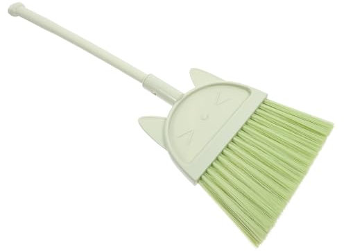 PartyKindom Cartoon Cat Boys and Girls Broom Cute Mini Cleaning Tool for Home and School Child-Friendly Soft Bristles for Easy Sweeping