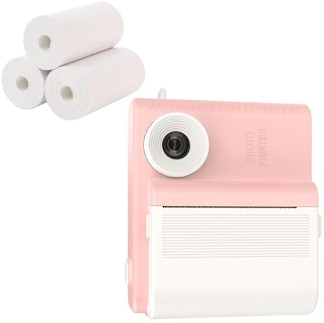 Appareil photo instantané pour enfants - Photographie vidéo numérique - Jouet thermique pour garçon et fille - Imprimante photo portable