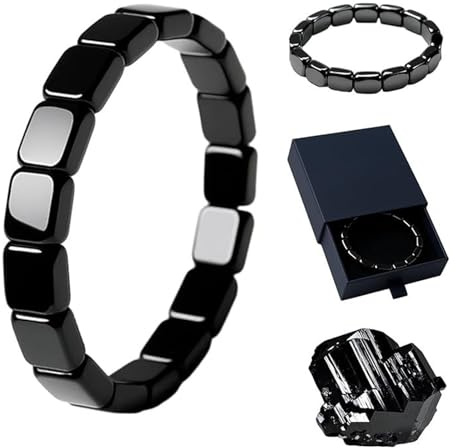 bergxperten Hämatit-Armband Stylish Handgelenkschmuck für Reisen & Business - Hämatit Energie - Armband & Armreif für Ehemann - für Alltag, Sport, Meditation & Gesellschaftliche Anlässe