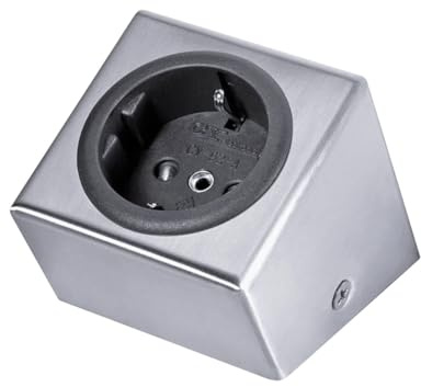 Thebo 175046 Steckdosenelement ST 3040 Ana, Edelstahl