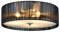 Lüster Deckenleuchte/Deckenlampe - Helena - Modernes Design: Kronleuchter aus Organza & Kunst-Stoff weiß/schwarz - Ø 40 cm Leuchte - 3 x E27 Sockel - für Wohnzimmer & Schlafzimmer
