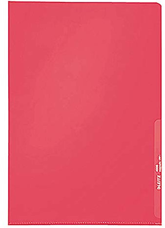 Leitz Sichthülle Standard, A4, PP, genarbt, dokumentenecht, rot, 100 -er Pack