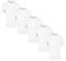 Gildan 5 Stück Heavy Cotton T-Shirt Herren Shirt S - 3XL Schwarz Weiß (L, Weiß)