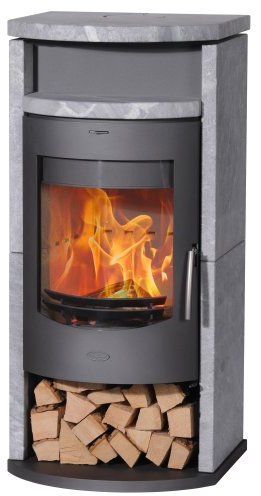 Fireplace Kaminofen Barcelona Speckstein 53x53x118