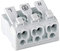 Fixpoint 44825 Lüsterklemme mit Betätigungshebel, 16 A, Transparent