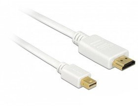 DeLock 83992 0.5m Mini DisplayPort HDMI Schwarz - Videokabel-Adapter (0,5 m, Mini DisplayPort, HDMI, Männlich, Männlich, Gold)