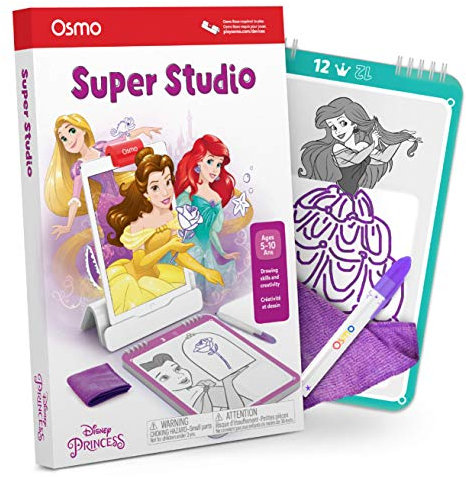 Osmo - Super Studio Disney Princess - Ages 5-11 - Learn to Draw - For iPad or Fire Tablet (Osmo Base Required)
