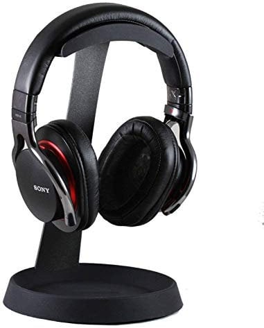 Navitech Steel On Ear & Over Ear Headphones Stand Compatible With The Urbanista SEATTLE-ROSE GOLD WIRELESS