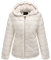 BELLIVERA Cappotto in Pile da Donna in Ecopelliccia Autunno Inverno con Cappuccio Corto Teddy Bear Giacca 1801 Beige XXL