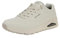 Skechers Men's Uno Stand on Air Sneaker, Off White Durabuck Mesh, 10.5 UK