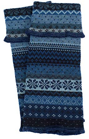 Invero, Merino Armstulpen Bo, 100% Wolle (Blau)