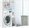 Yaheetech Bathroom Cabinet with 3 Mirror Doors Wall Mounted Storage Wall Cabinet Cupboard Unit with Adjustable Shelf for Living Room, Laundry Room, Mudroom, White