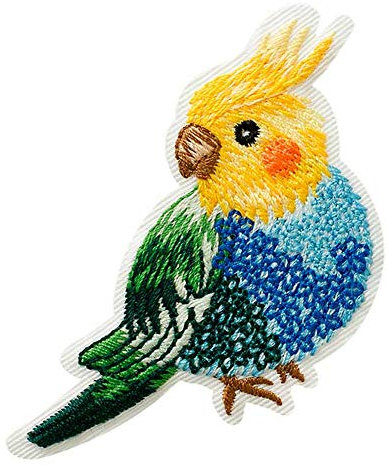 Mono Quick Kakadu - Aufnäher Aufbügler Applikation Iron-On Patch